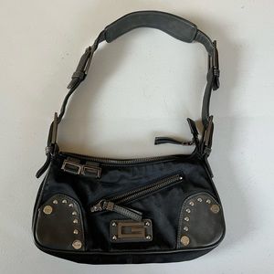 Guess black y2k/90s shoulder bag